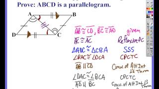 Chapter I - Video #3.5 (Section 6.2 - 6.3 - Parallelogram Proofs)