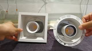 Recessed adjustable downlight Lipal Swan range