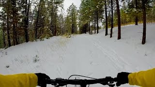 Winter Mountain Biking - Crazy Canyon - Missoula Montana