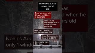 Bible Facts You've Never Heard Pt. 3