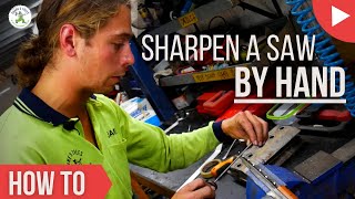 HOW TO SHARPEN A CHAINSAW BY HAND - SHANE'S TREES