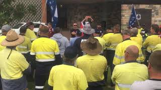 Bundaberg Regional Council Staff protest against 'paltry' pay offered to them