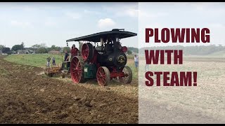 Steam Traction Engine Plowing Demonstration At Rough & Tumble