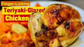 Roasted Teriyaki Glazed Chicken With Gratin Of Sweet Potatoes