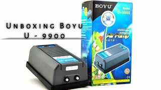 Unboxing Boyu U 9900 double way air pump @smaquagarden