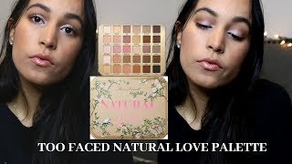 Too Faced Natural Love Palette, Full Face Makeup Tutorial| Jasmiin Jimenez