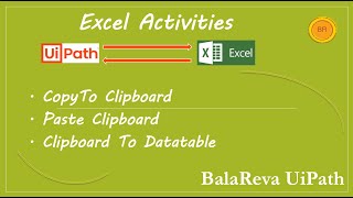 Uipath excel copy paste data | Uipath clipboard to datatable