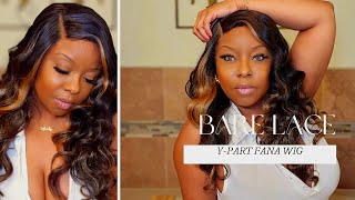 Sensationnel Glueless Bare Lace Y-Part Fana Wig! You Need Her.