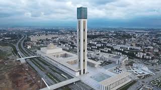 the Great Mosque of Algiers from the sky 🇩🇿🇩🇿 المسجد الاعظم بالجزائر من السماء🇩🇿🇩🇿