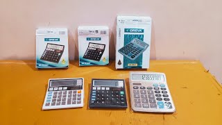 Unboxing and Review of OR 1600 C Oreva Calculator and OREVA 512gt 512 GT Basic Calculator