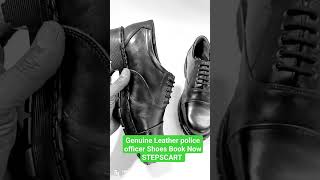 Genuine Leather Men's Police Officers Shoes Bye Now STEPSCART #leathershoes #policeofficerShoes #stl