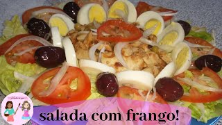 Salada de Frango - Super deliciosa - Rápido e fácil |Receitas da Sogra