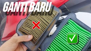 CARA GANTI FILTER UDARA BEAT KARBU