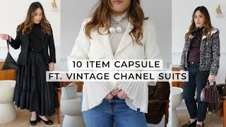 10 ITEM CAPSULE ft. my mum's Chanel Suits / A WEEK OF OUTFITS