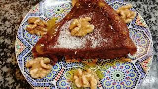 tarta  queso y nuez facil  /كيك الجبن الطري مع الكركاع سهل وسريع