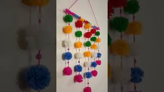 Pom Pom!!  Wall hanging | Woolen thread wall hanging #short