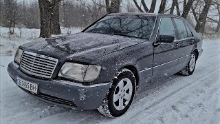 Mercedes-Benz W140 asmr sound winter