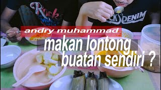 TERNYATA GAMPANG BIKIN LONTONG ;RESEP LONTONG DAUN: ANDRY MUHAMMAD FAM VLOG EPS.2