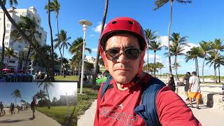 Onewheel Driving in SouthBeach boardwalk (4K)