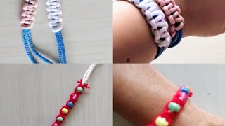 Friendship Band/2 designs/Macrame/easy to make/creative idea/diy/how to make Rakhi/home made/thread