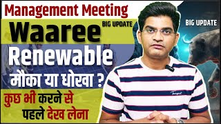 Waaree Renewable Share Me Kya Kare || Waaree Renewable Share Analysis ||