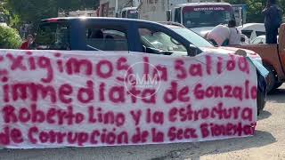 Bloqueado la carretera federal 200 Pinotepa Salina Cruz, módulo de seguridad de Pinotepa Nal. Oax.