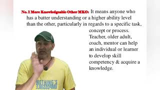 key term: MKO principle: Vygotsky's theory: UGC NET, JRF, SET, UG, PG