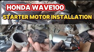 Honda wave100 paano magpalit ng electric starter (troubleshoot first bago replace)