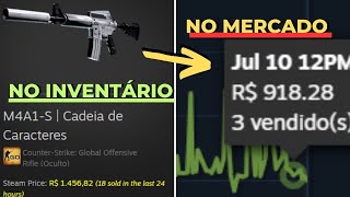 O QUE?? O MERCADO DA STEAM BUGOU SKINS ''HYPANDO'' DE PREÇO