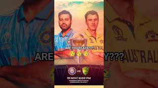 India vs Australia CWC2023 Final #cricket