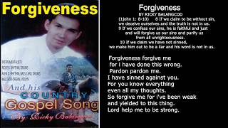 Forgiveness  by ricky balangcod