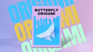 Butterfly Origami | Simplest Paper Butterfly in one minute | For carft and decor