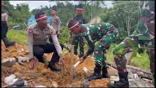 TANAM 1000 BIBIT POHON POLRES MAHAKAM ULU DUKUNG PENGHIJAUAN SEJAK DINI