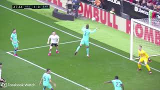 Maxi Gomez goal vs barcelona