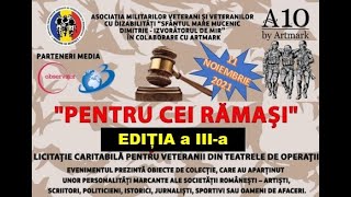 A.M.V.V.D. - 11 noiembrie 2021 - Ediția a III-a a licitației PENTRU CEI RĂMAȘI