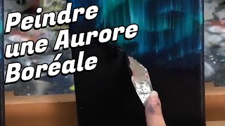 Elle peint une magnifique aurore boréale !