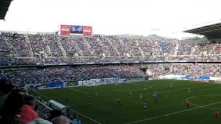 Málaga CF's La Rosaleda stadium in full voice...