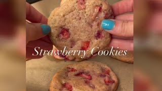 Strawberry cookies | Galletas de fresa