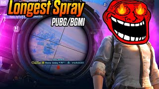 Longest Spray In Pubg/Bgmi ❤️‍🔥 999 IQ 1v4 Clutches ❤️‍🔥