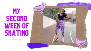 My Second Week Roller Skating | 14 Day Moxi Lolly Roller Skate Progression