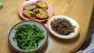 #TKWMALAYSIA.menu rumahan sederhana tumis bayam & ikan goreng