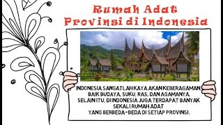 RUMAH ADAT DI INDONESIA ||BAG.1