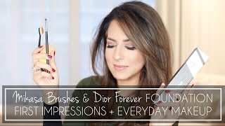 First Impressions + Everyday Make Up | Dior Forever Foundation + Mikasa Brushes | JASMINA PURI