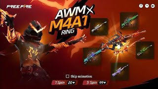 AWM X M4A1 RING EVENT FREE FIRE | NEW RING EVENT SPIN | FF NEW EVENT TODAY | FREE FIRE NEW EVENT ..🥵