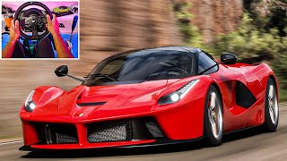 Forza Horizon 5 - Ferrari LaFerrari | Steering Wheel Gameplay