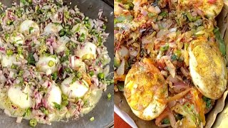 popular boiled egg fry with vegetables in Patna 😱 , पटना का प्रसिद्ध अंडा फ्राई जो आप खाए नही होंगे