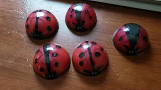 LadyBug "LOVE BUGS" Resin Paperweights!!!!