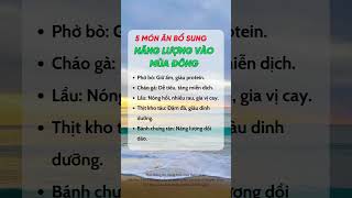 5 Món Ăn Việt Giúp Bổ Sung Năng Lượng Vào Mùa Đông #duocsihuongtra #suckhoe #shorts