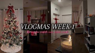 VLOGMAS WEEK 1: SPEND A RELAXING WEEK DECORATING FOR CHRISTMAS WITH ME🎄| Shalaya Dae