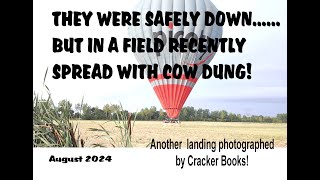 THEY WERE SAFELY DOWN....BUT IN A FIELD RECENTLY SPREAD WITH COW DUNG!      www.crackerbooks.fr